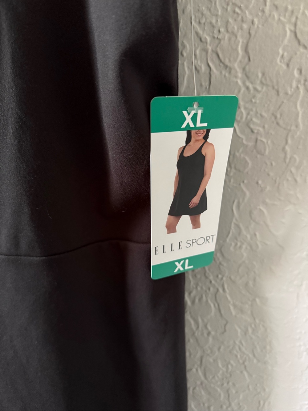 Elle Sport Sleeveless Black Mini Skort Dress New - Picture 2 of 4